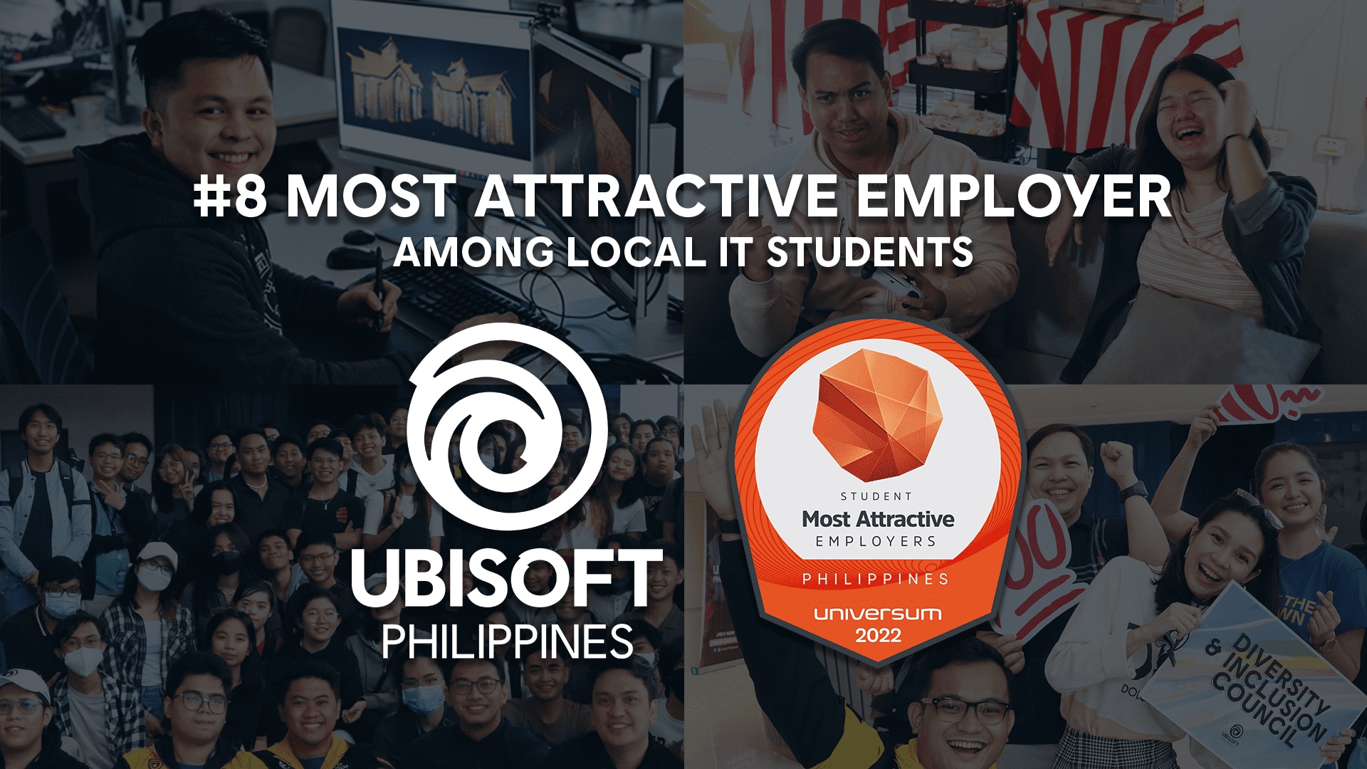 Two Years in a Row: Ubisoft Philippines Ranks Top 8 in Local List of Most Attractive Employers