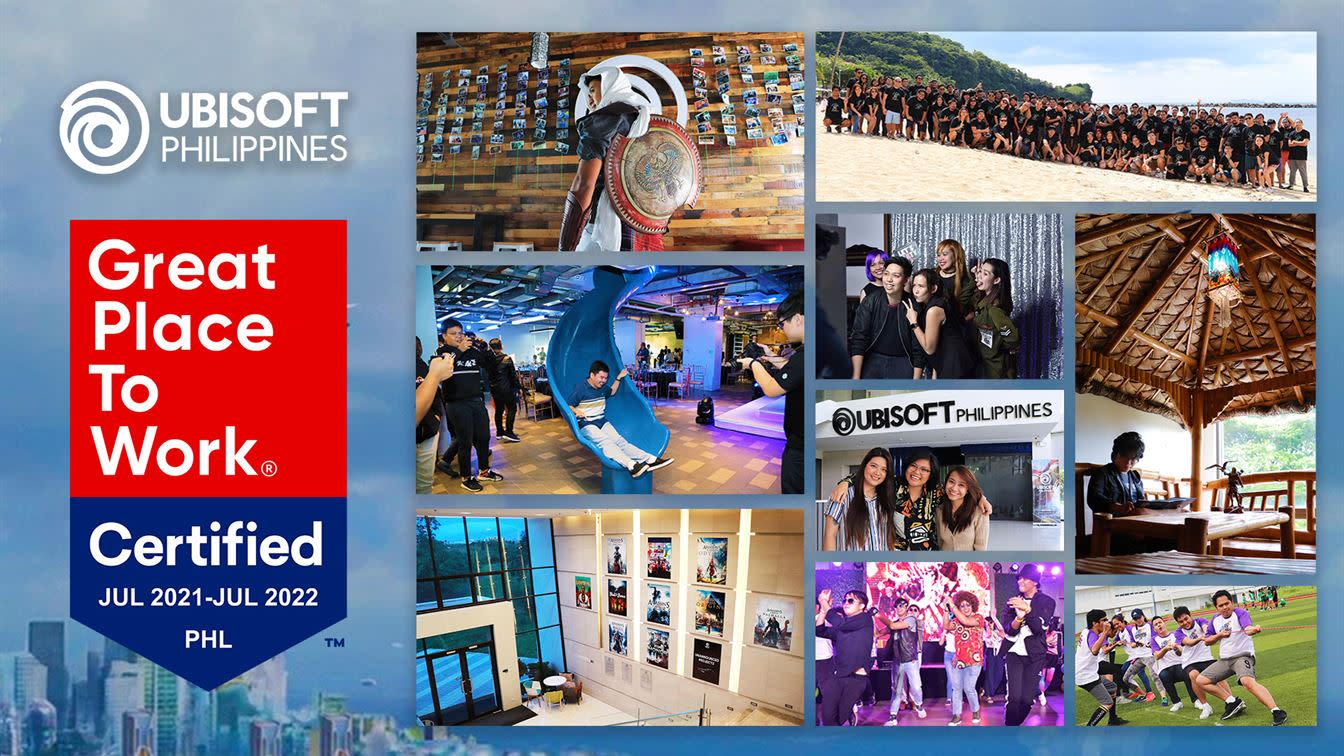 Ubisoft Philippines is a Certified Great Place to Work 