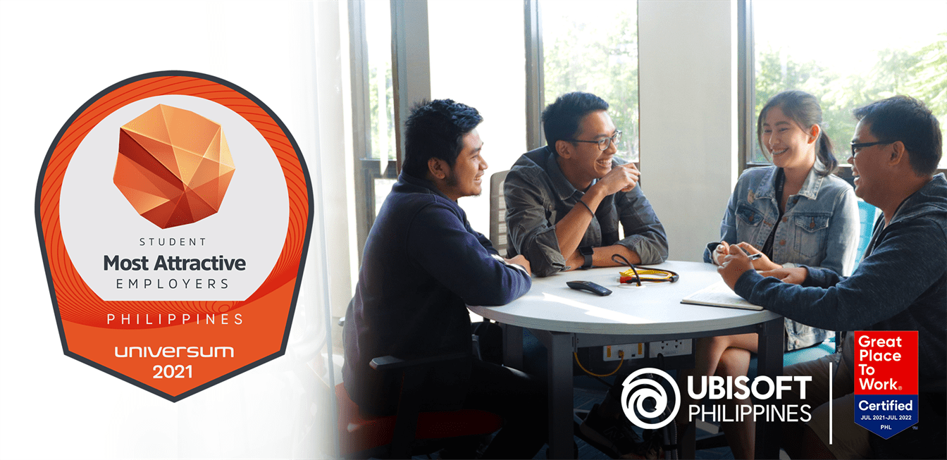 Ubisoft Philippines Ranks Top 8 in Local List of Most Attractive Employers