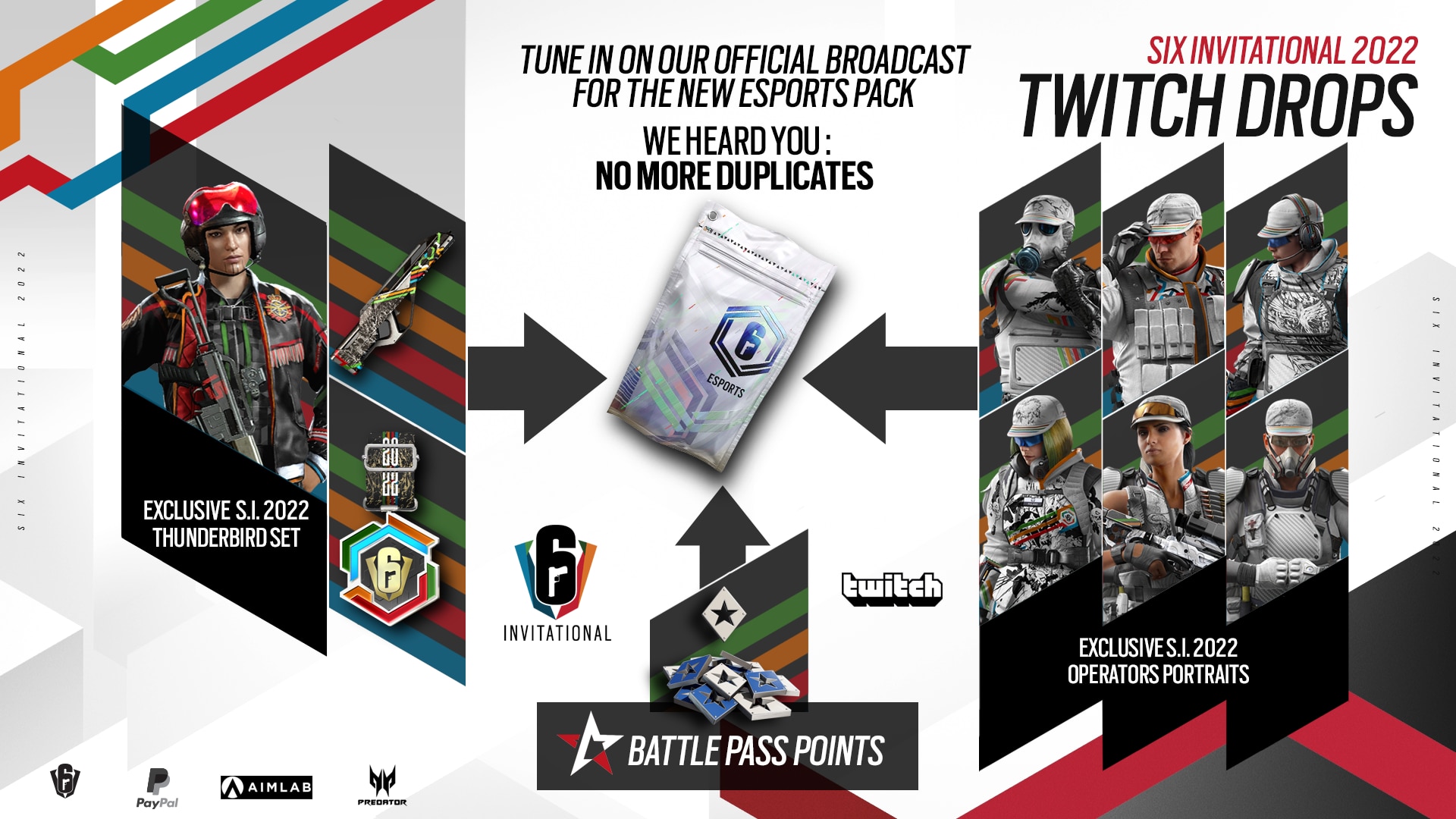 [R6SE] - Introducing the Twitch Drops Program for the Six Invitational 2022 - Esports Pack Twitch