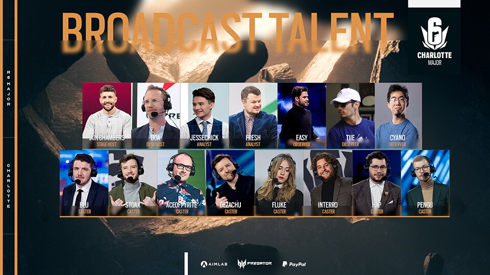 [R6SE] - Your Guide to the Six Charlotte Major 2022 - Broadcast Talent