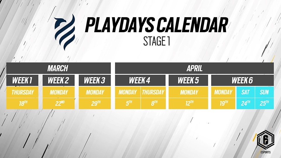 Playdays Calendar Stage 1 110321