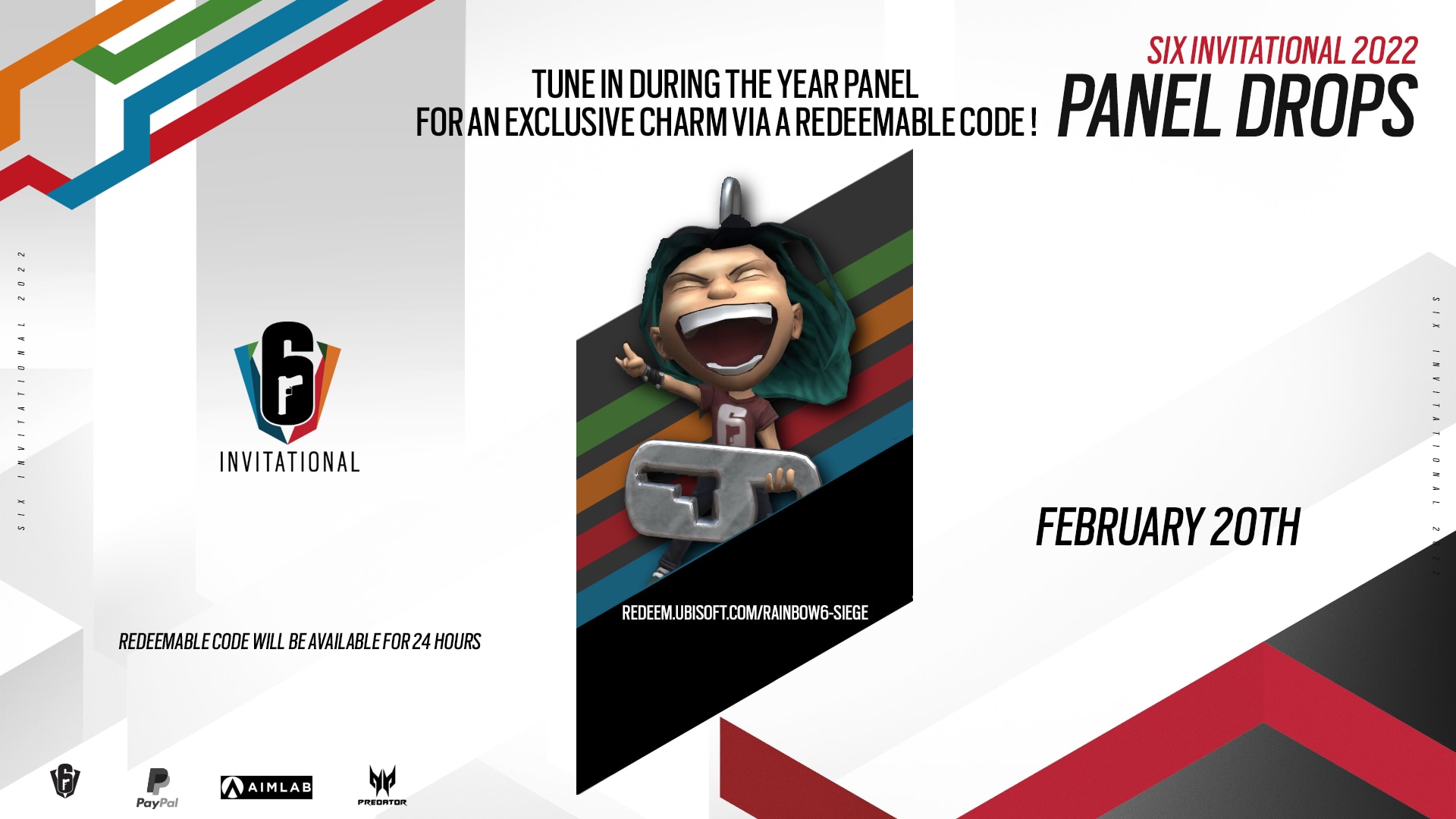 [R6SE] - Introducing the Twitch Drops Program for the Six Invitational 2022 - Panel Drop
