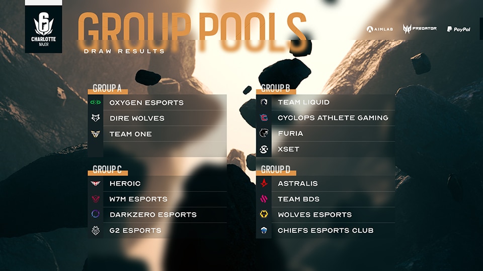 [R6SE] - Your Guide to the Six Charlotte Major 2022 - Groups v2