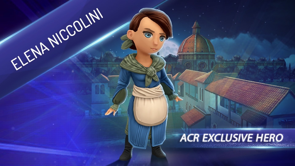 [ACV] [News] Travel to Naples and help the Auditores take down Rodrigo Borgia in the latest update from Assassin's Creed Rebellion! - NewHero ElenaNiccolini Reveal 960x540