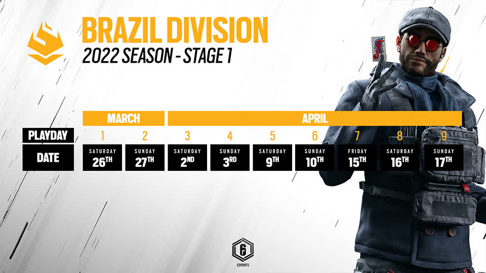 [R6SE] - The Rainbow Six Esports Season 2022 - Stage 1 BR Division schedule